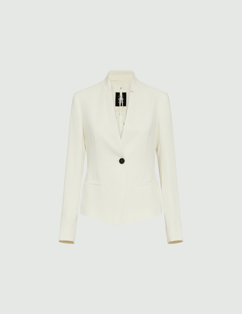 Crepe blazer - Wool white - Marella - 2