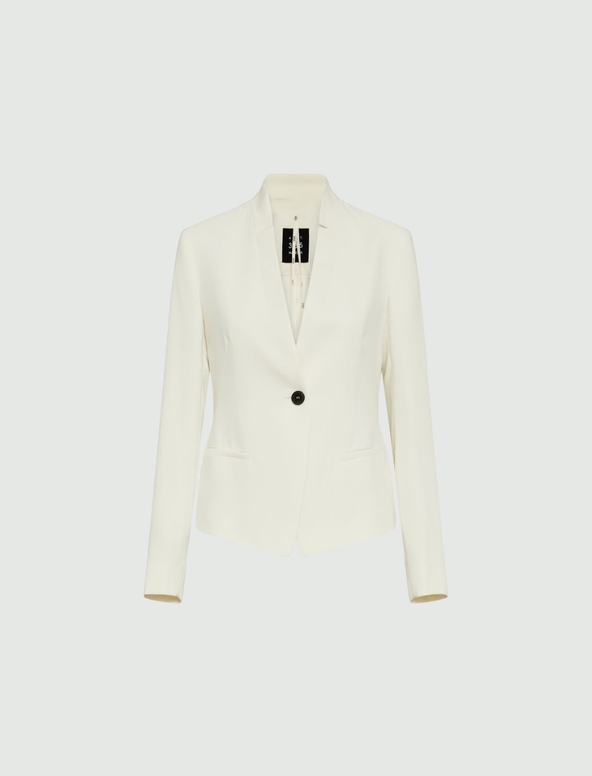 Crepe blazer - Wool white - Marina Rinaldi - 2