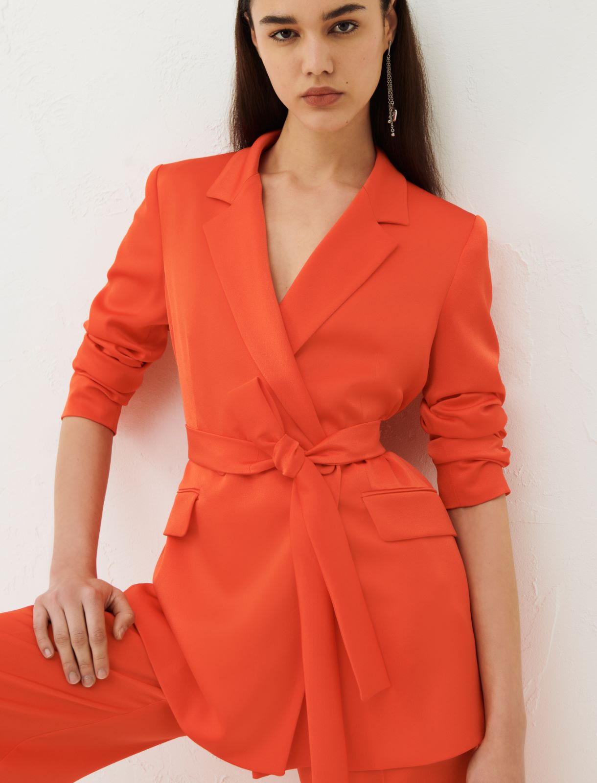 Long blazer - Orange - Marina Rinaldi - 3