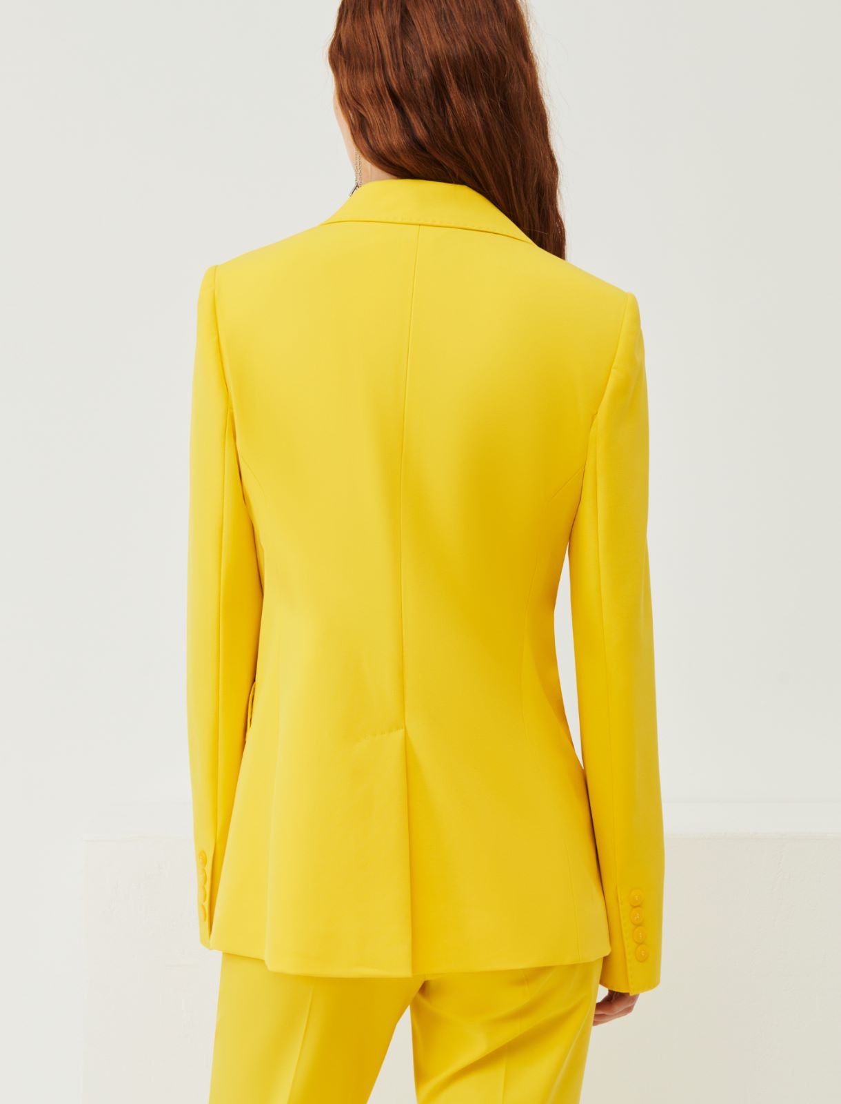 Double-breasted blazer - Yellow - Marina Rinaldi - 2