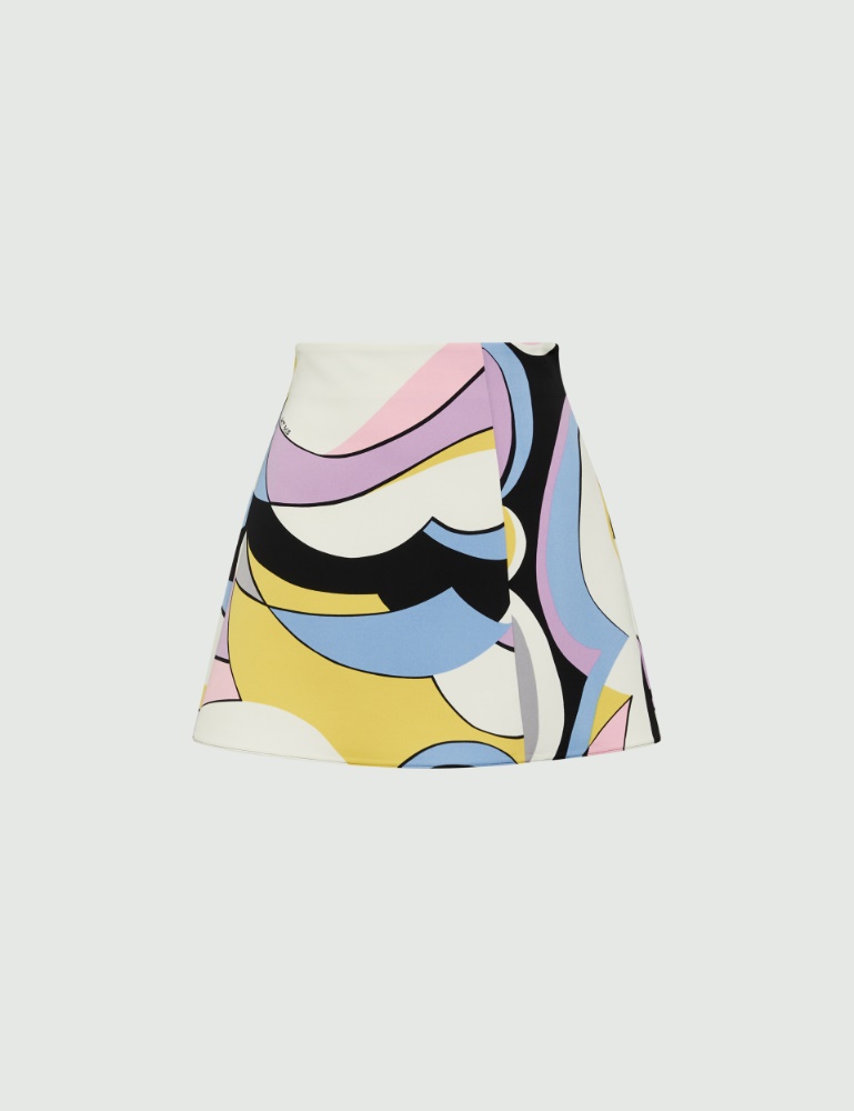 Patterned mini skirt - Lilac - Marella - 2