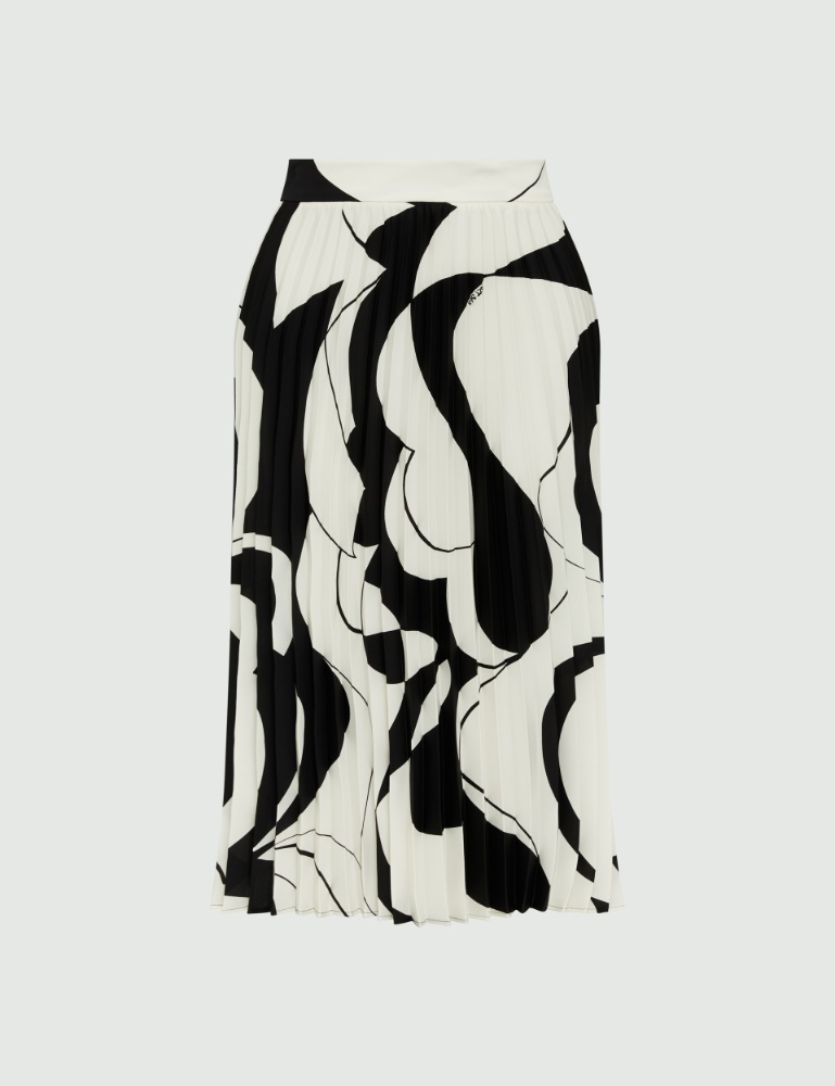 Pleated skirt - Black - Marella - 2