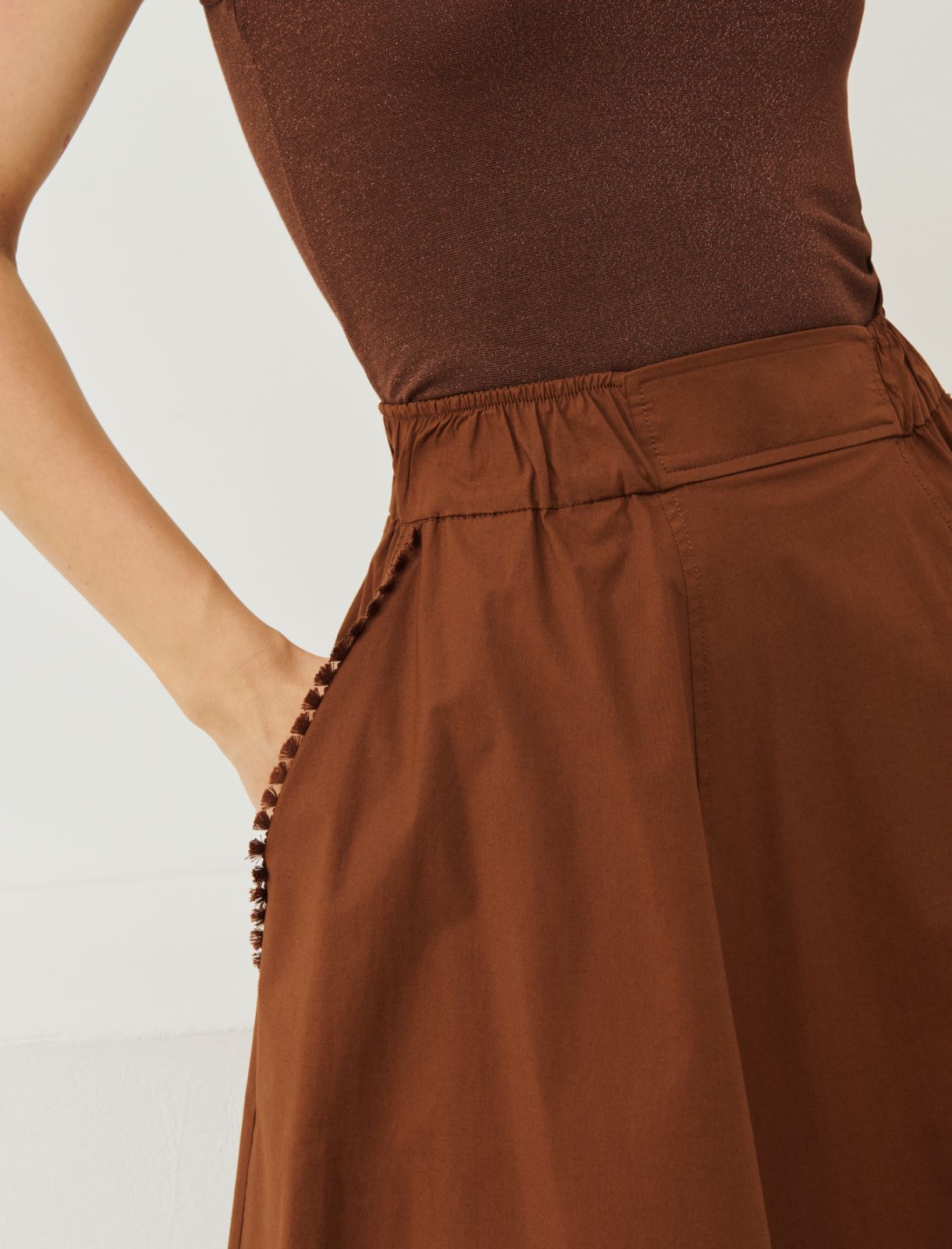 Long skirt - Brown - Marella - 4