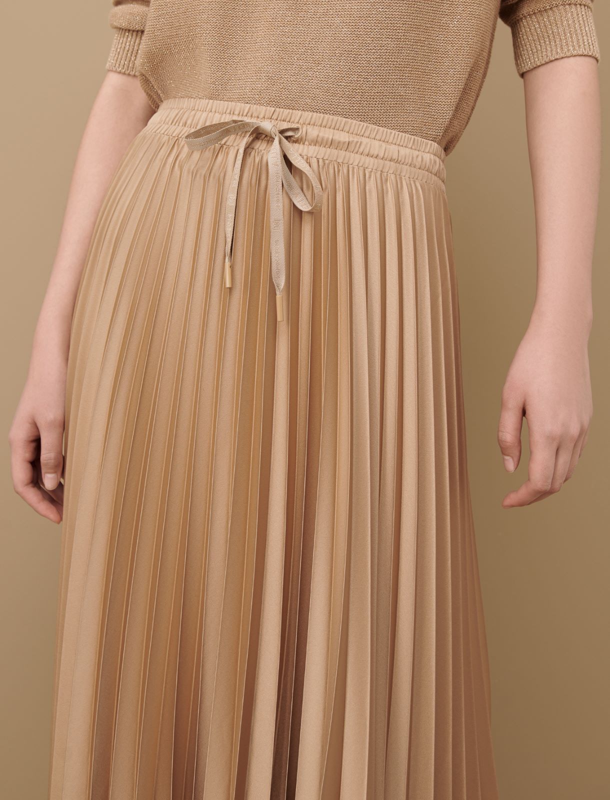 Pleated skirt - Sand - Marina Rinaldi - 4