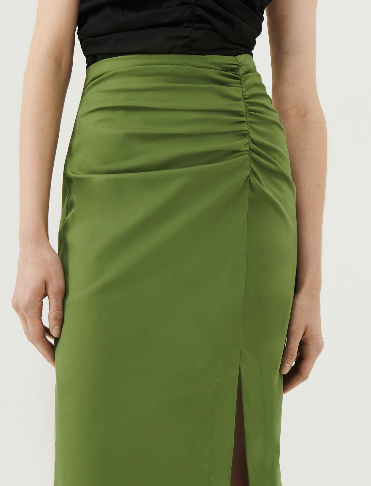 Poplin skirt - Green - Marella - 4