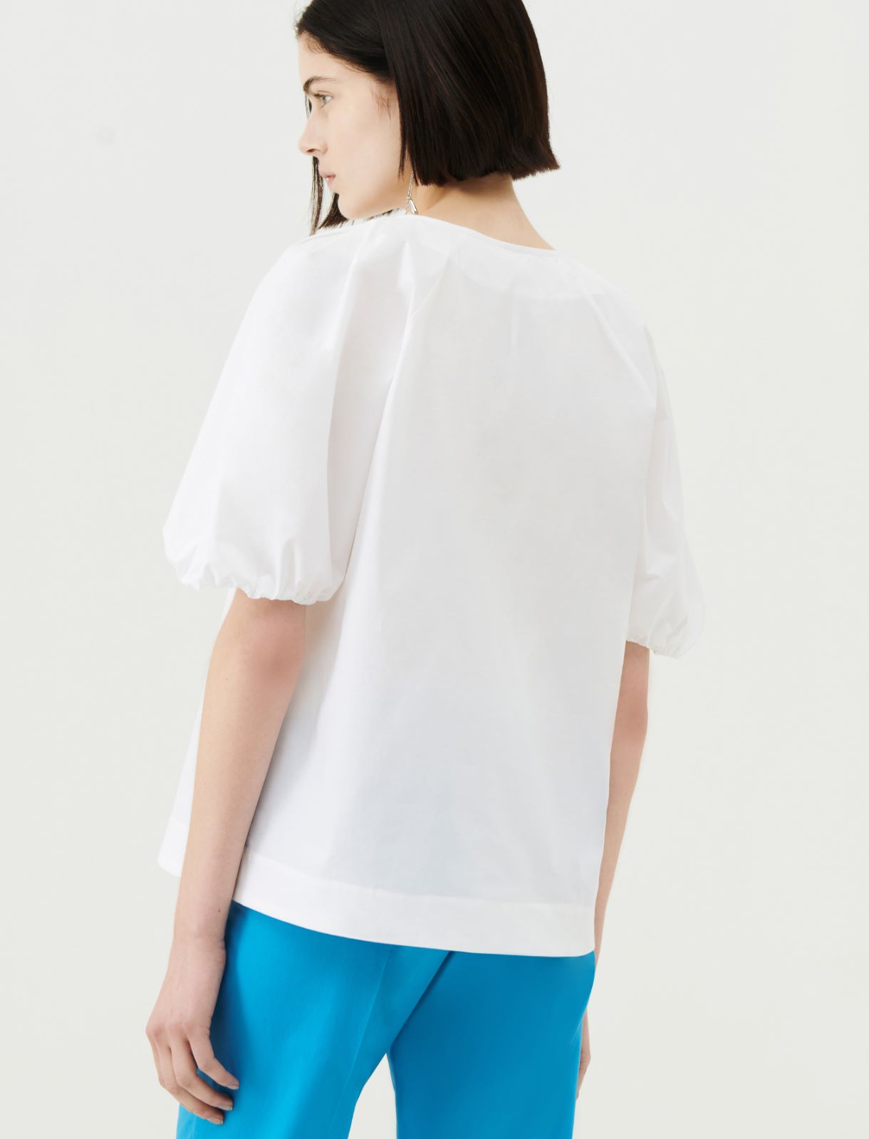Poplin blouse - Optical white - Marella - 2