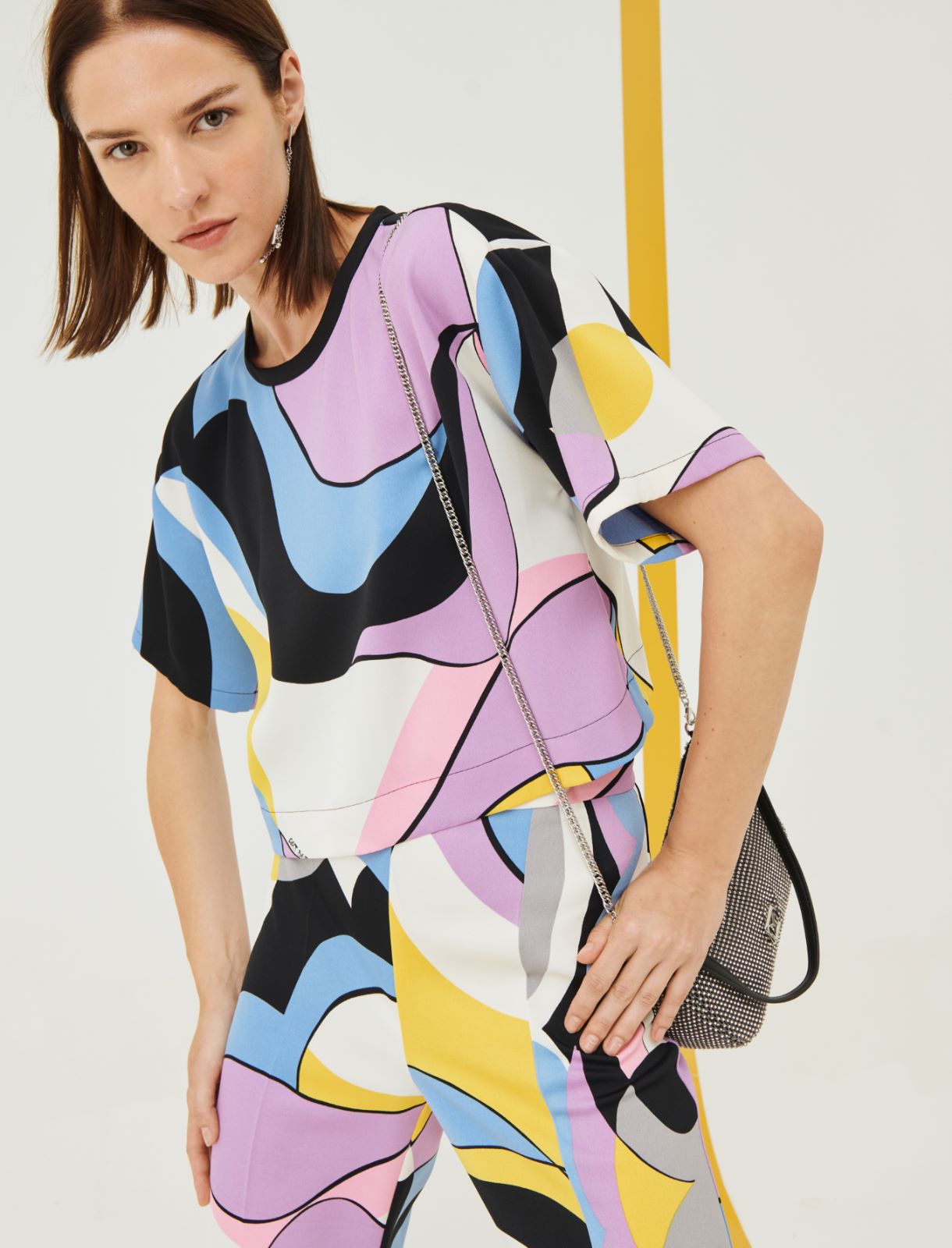 Patterned blouse - Lilac - Marina Rinaldi - 3