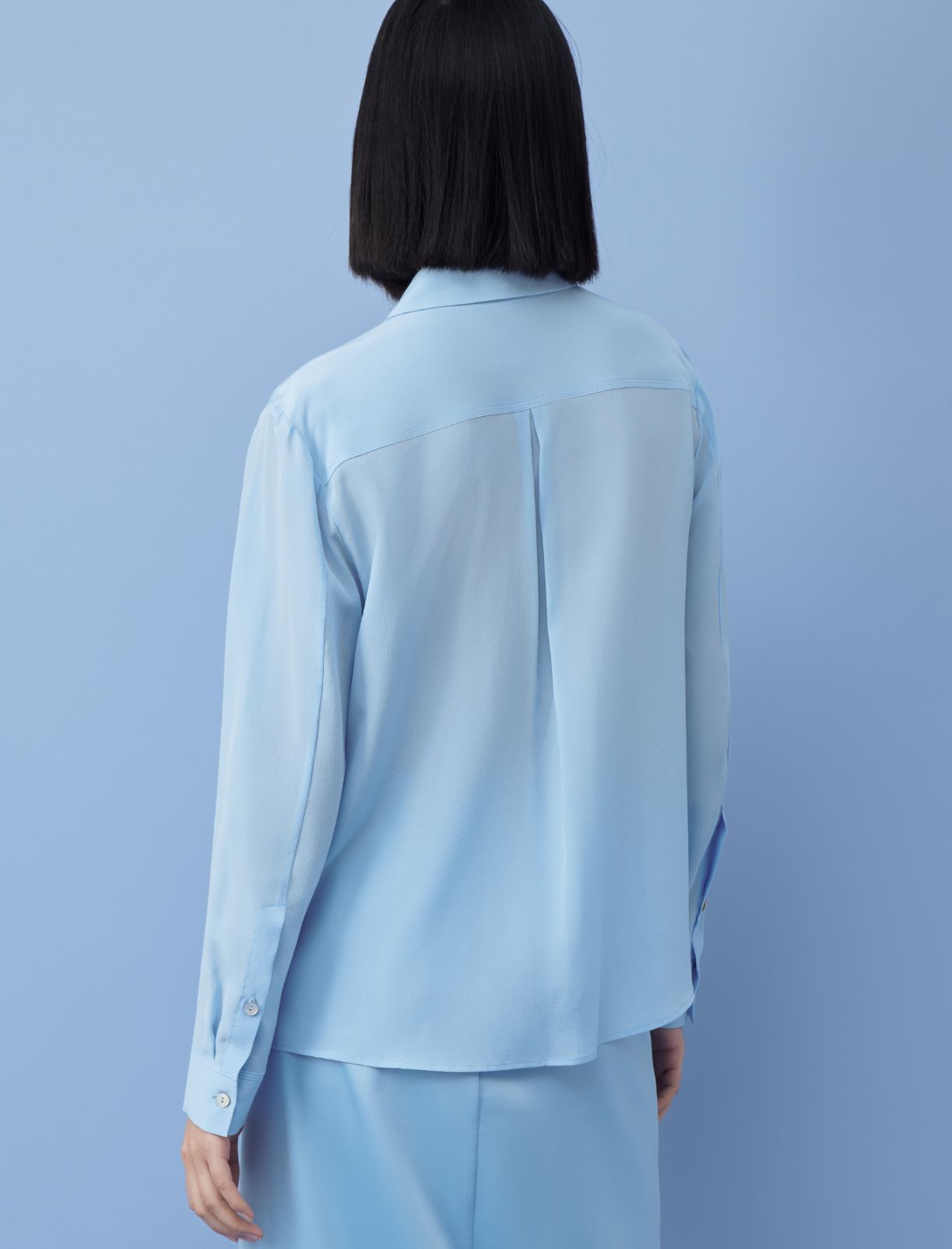 Silk shirt - Light blue - Marina Rinaldi - 2