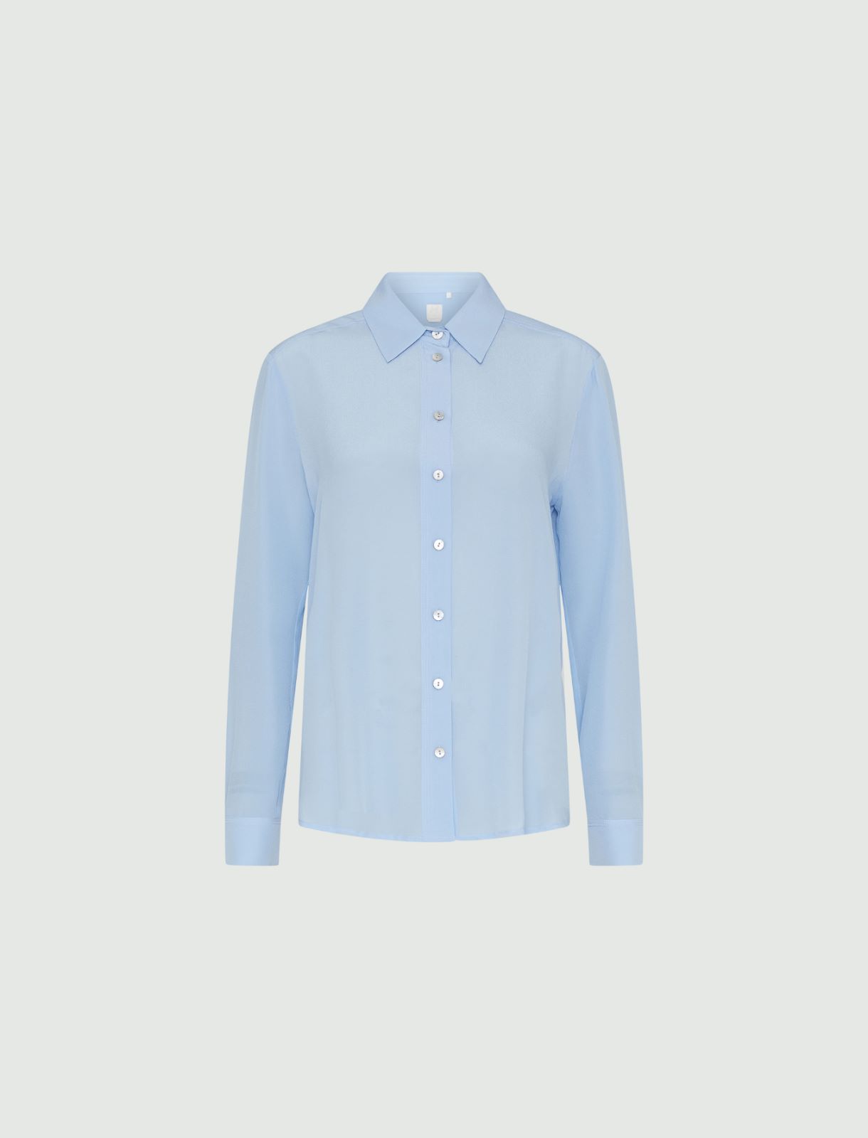 Silk shirt - Light blue - Marina Rinaldi - 5