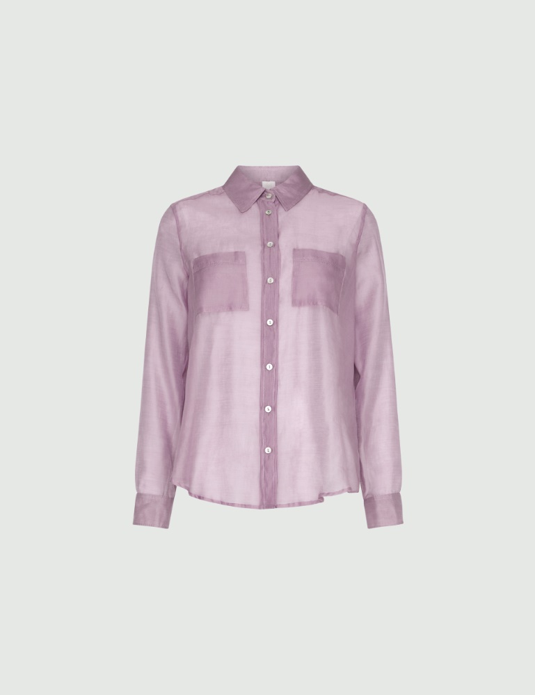 Muslin shirt - Lilac - Marella - 2