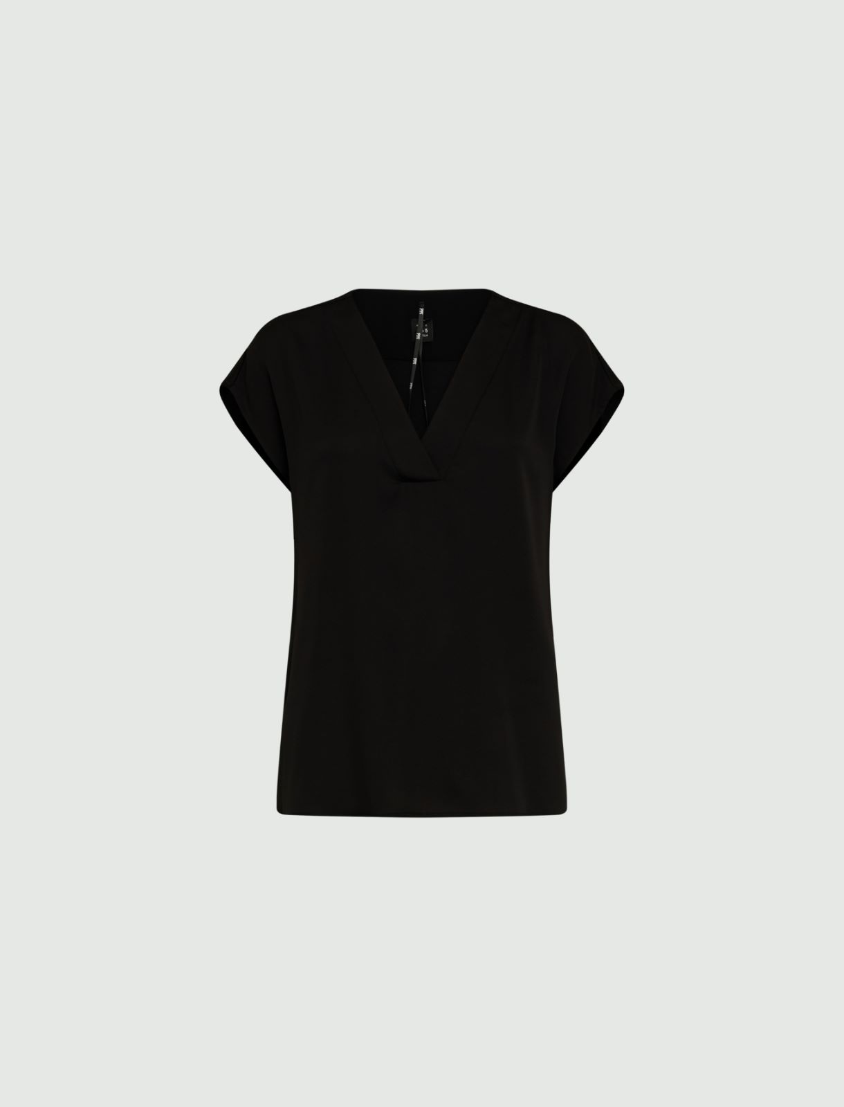 Satin blouse - Black - Marina Rinaldi - 5