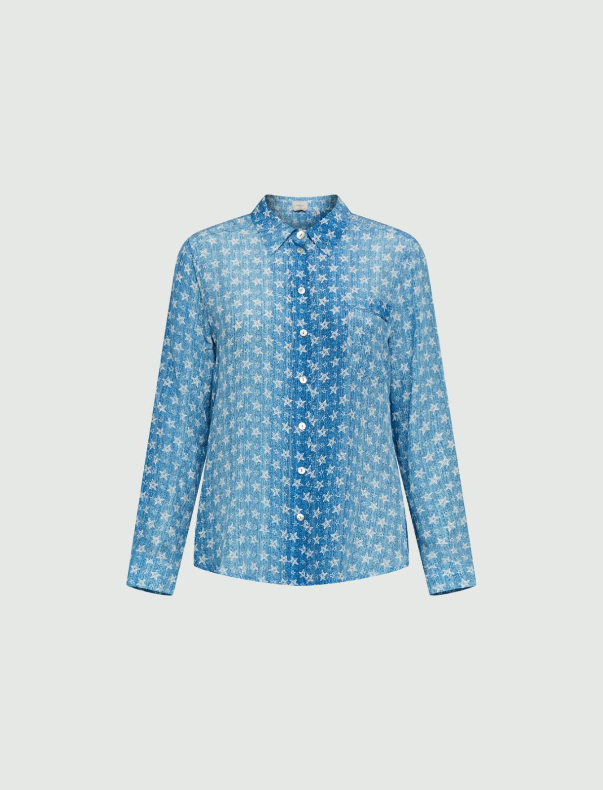 Patterned shirt - Light blue - Marina Rinaldi