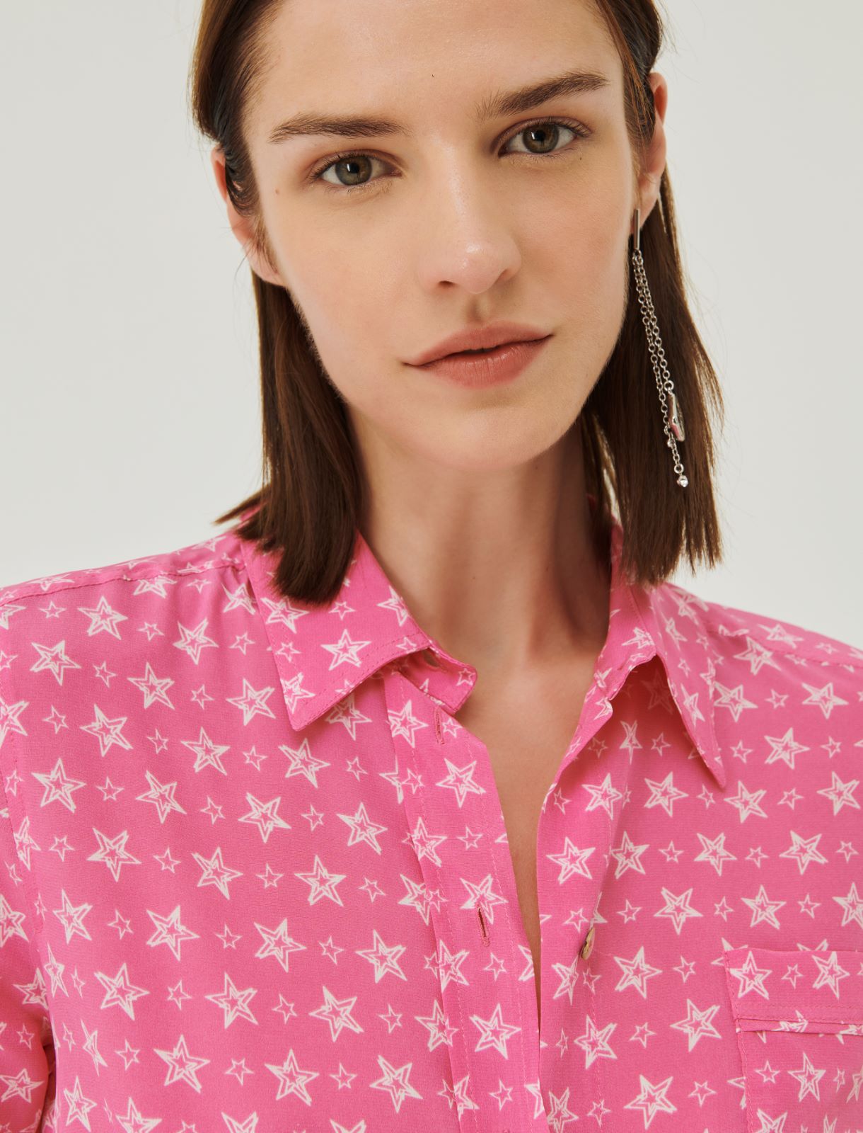 Patterned shirt - Shocking pink - Marina Rinaldi - 4