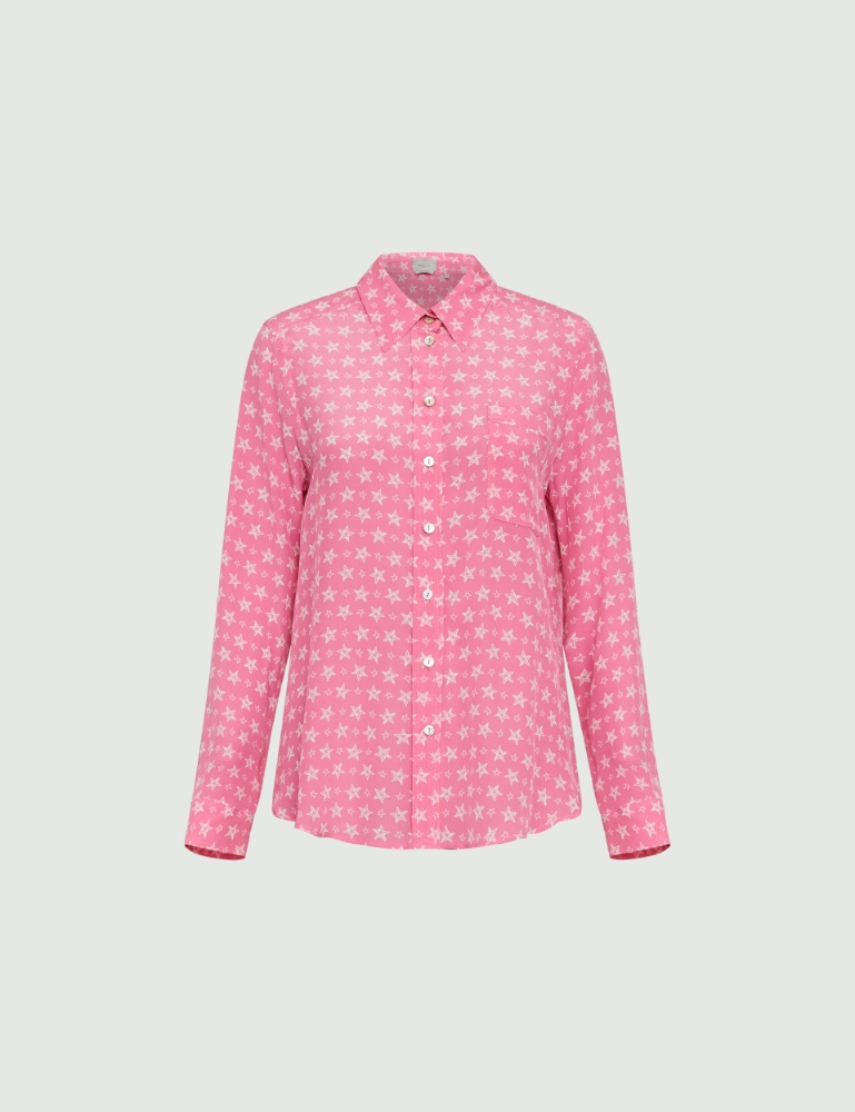 Koszula ze wzorem - Jaskrawy różowy - Marella - 2