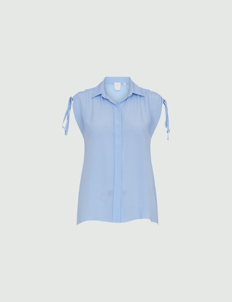 Camicia in seta  - Azzurro - Marella - 2