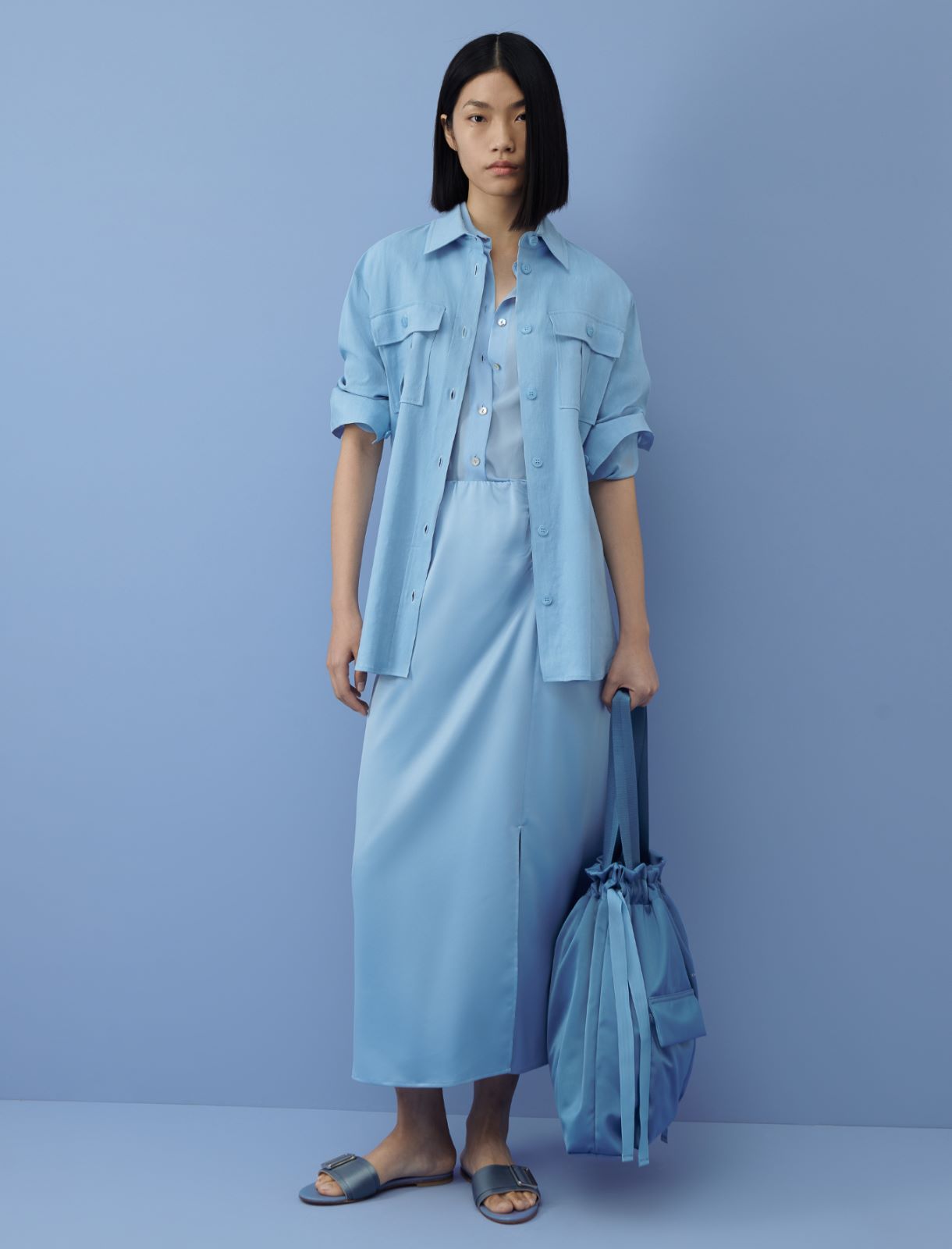 Saharan shirt - Light blue - Marina Rinaldi
