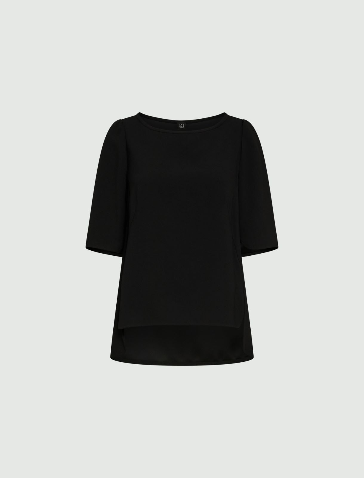 Crepe blouse - Black - Marina Rinaldi - 5