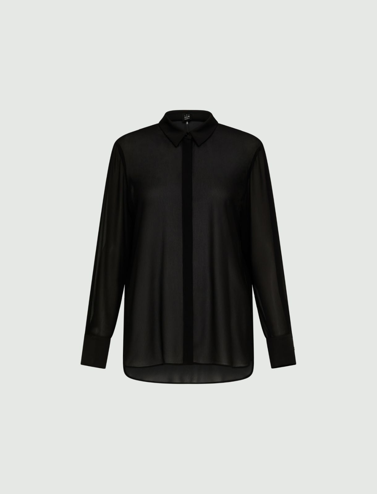 Georgette shirt - Black - Marina Rinaldi - 5