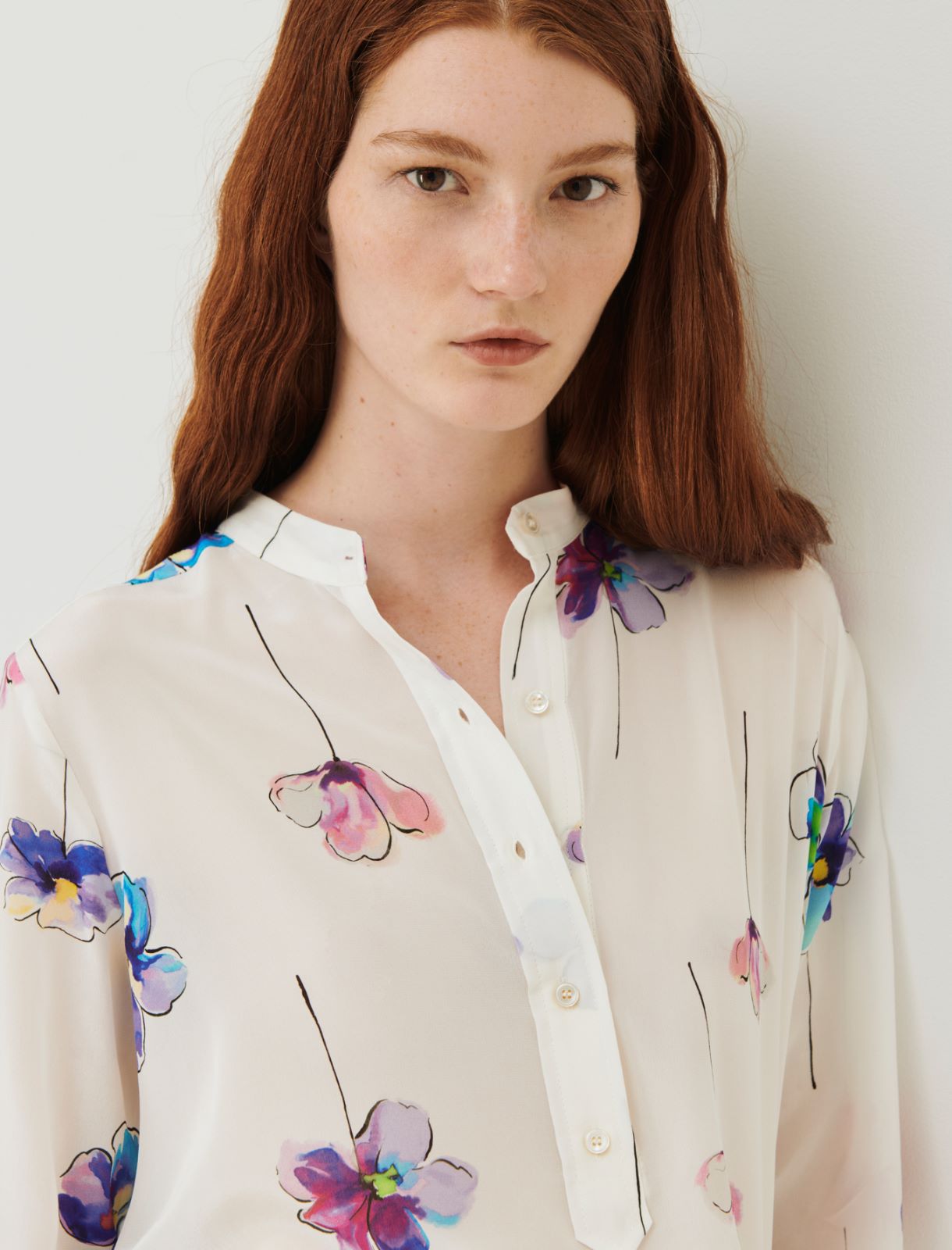 Patterned blouse - Cream - Marella - 4