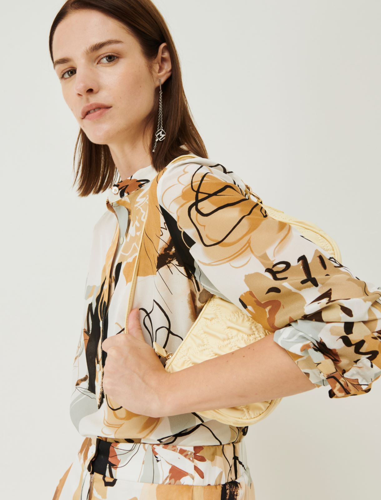 Patterned blouse - Natural - Marina Rinaldi - 3