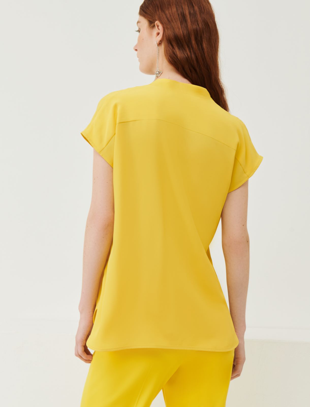 Crepe blouse - Yellow - Marina Rinaldi - 2