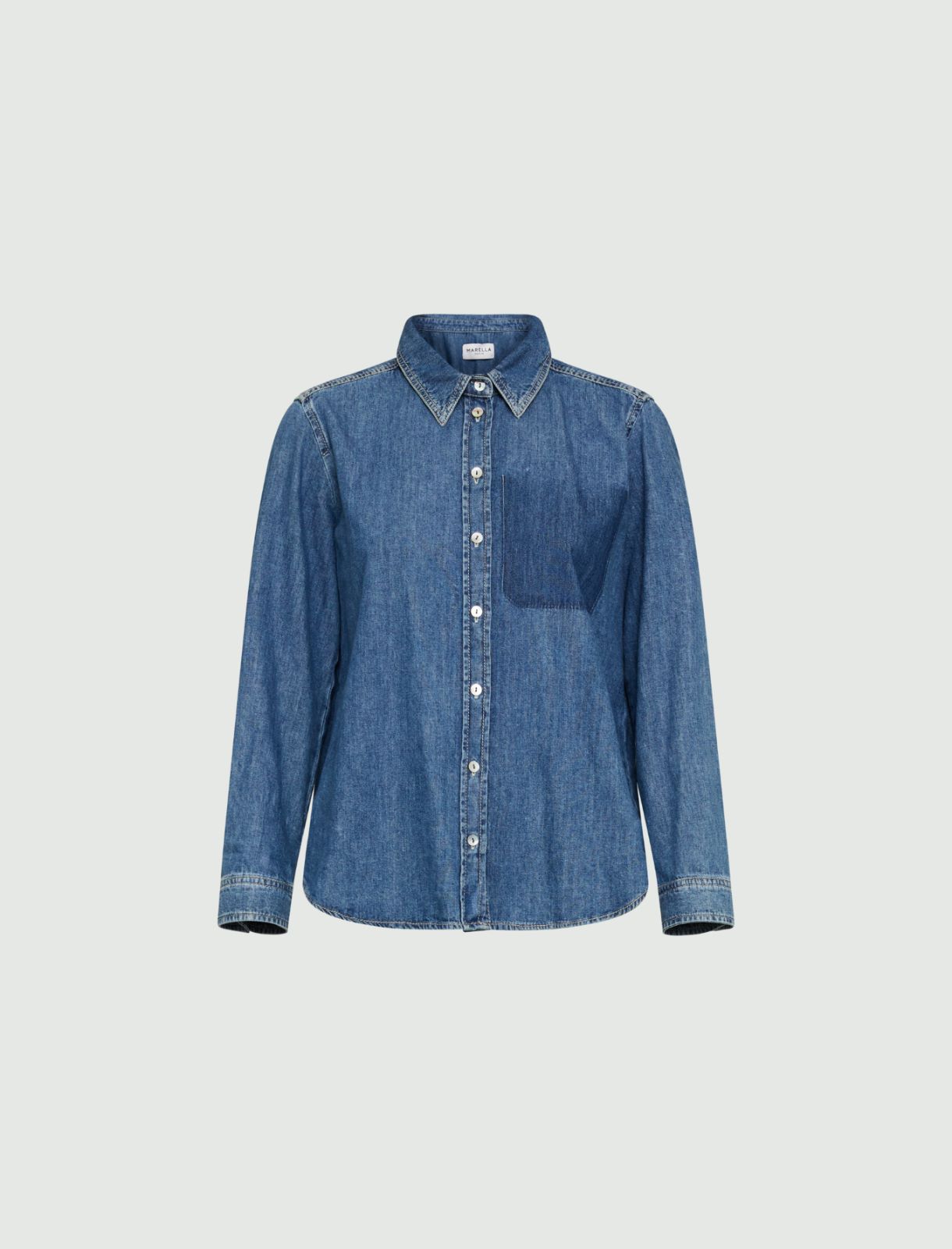 Denim shirt - Blue jeans - Marina Rinaldi - 5