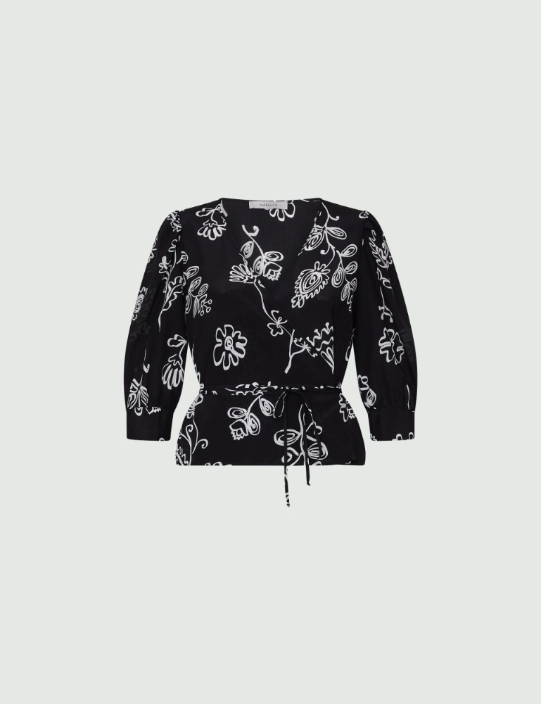 Silk blouse - Black - Marina Rinaldi - 2