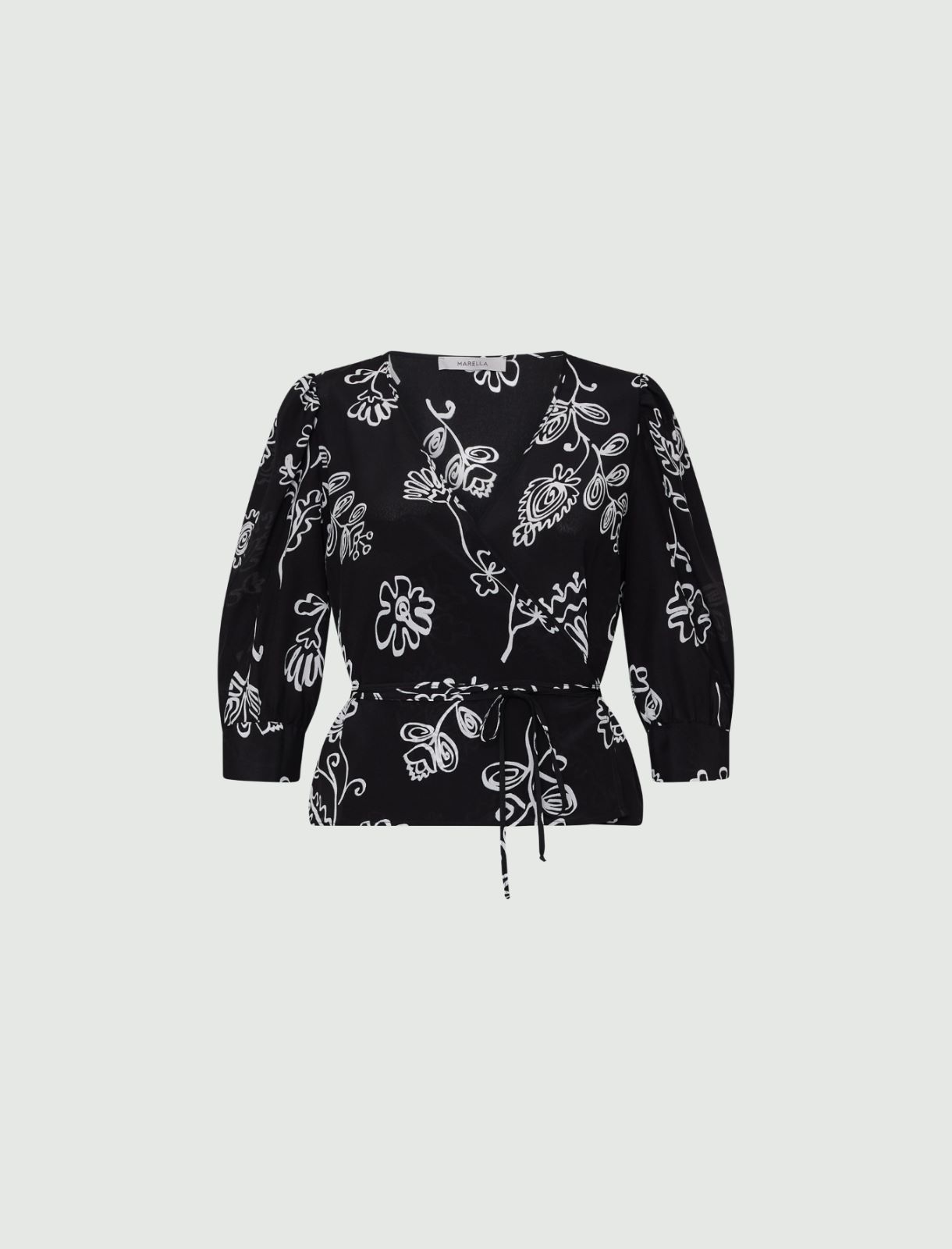 Silk blouse - Black - Marella - 5