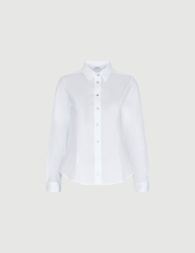 Cotton shirt - Optical white - Marina Rinaldi - 2
