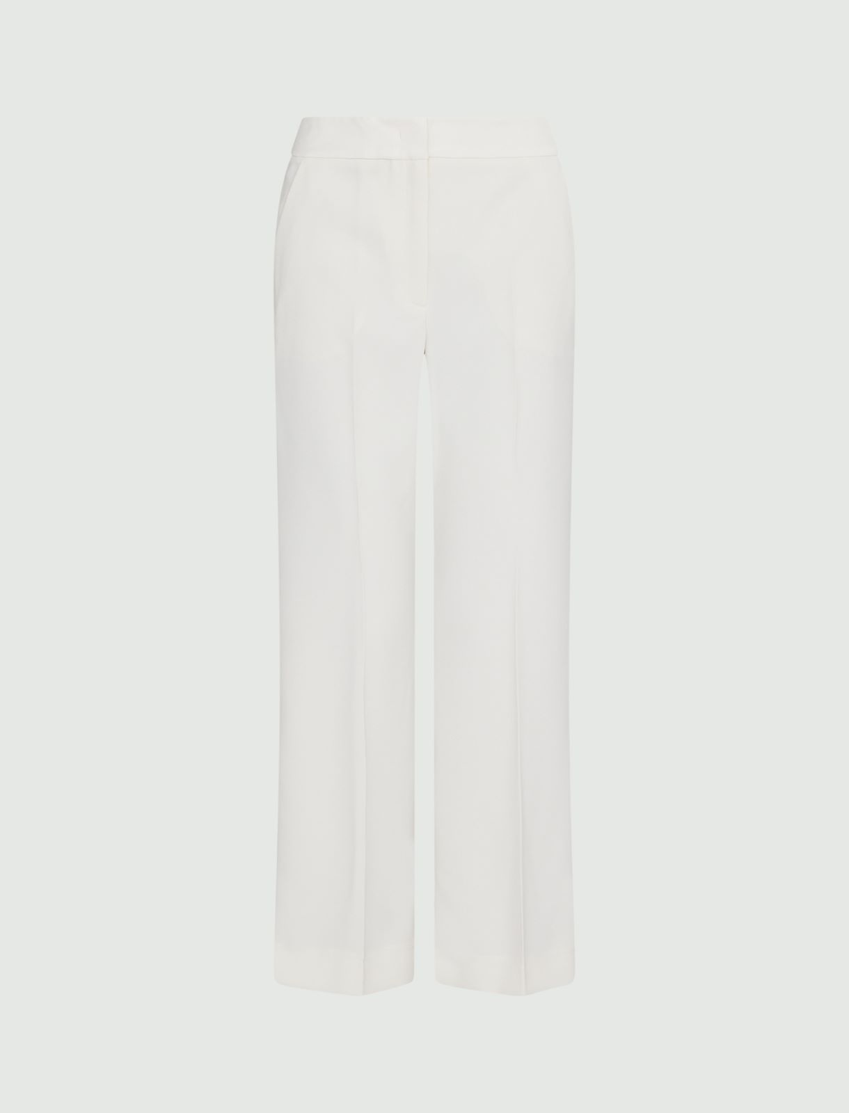 Pantalon en crêpe - Blanc laine - Marella - 5