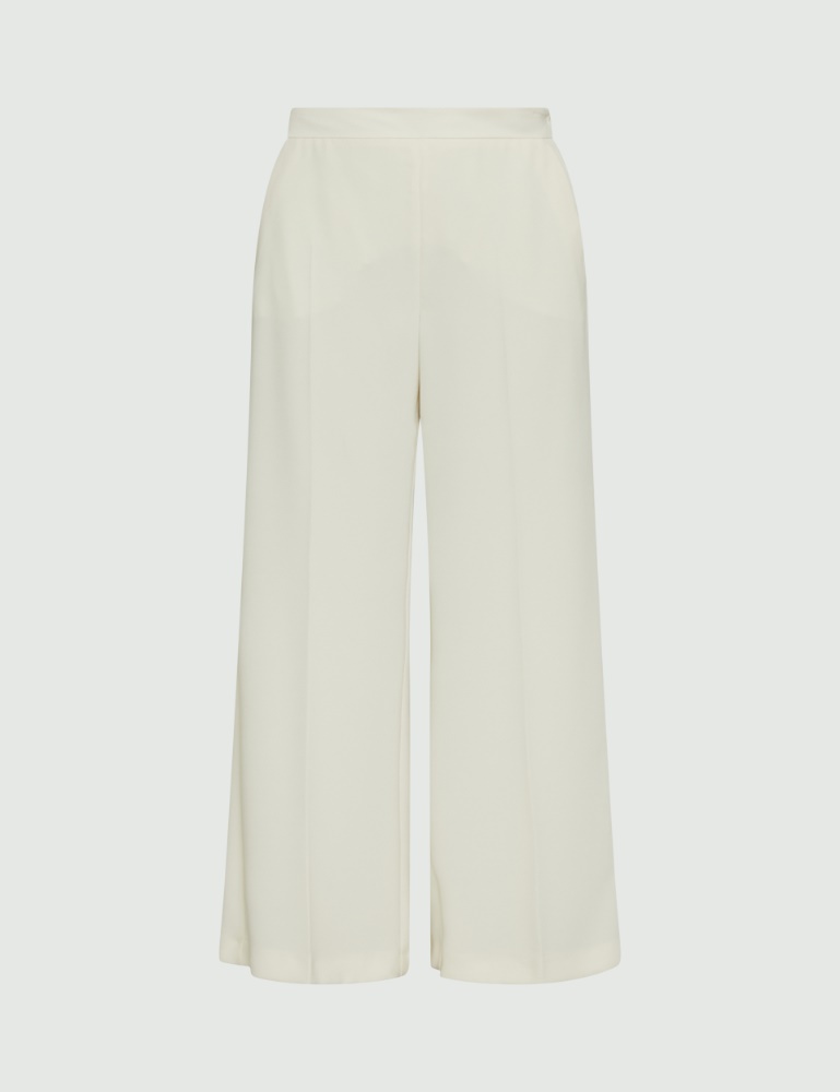 Crepe trousers - Wool white - Marella - 2