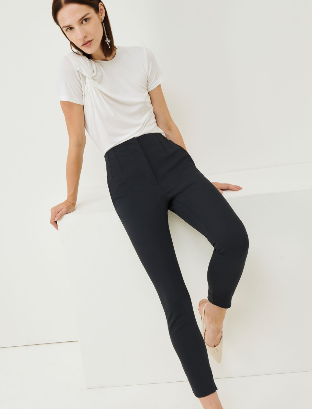 Slim trousers - Slate grey - Marella - 3