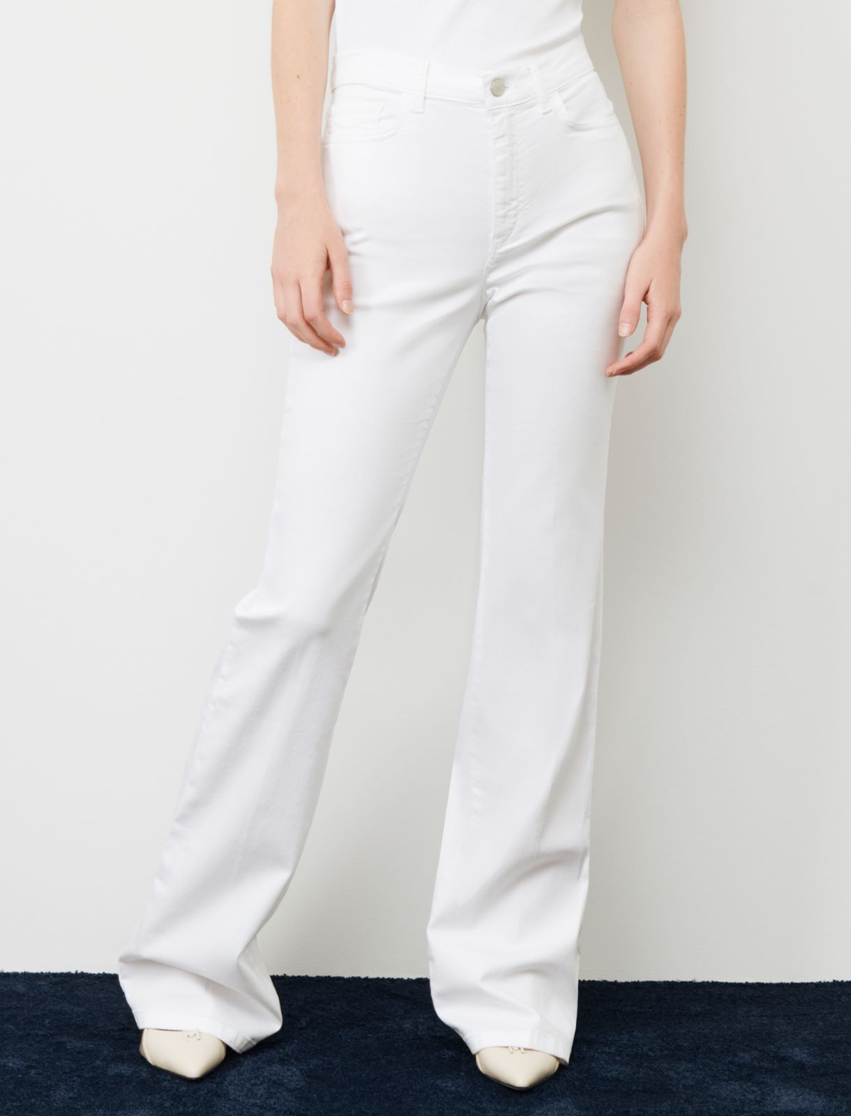 Bootcut jeans - White - Marina Rinaldi