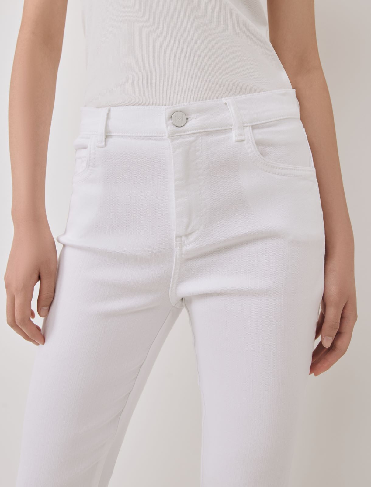 Flared trousers - White - Marella - 4