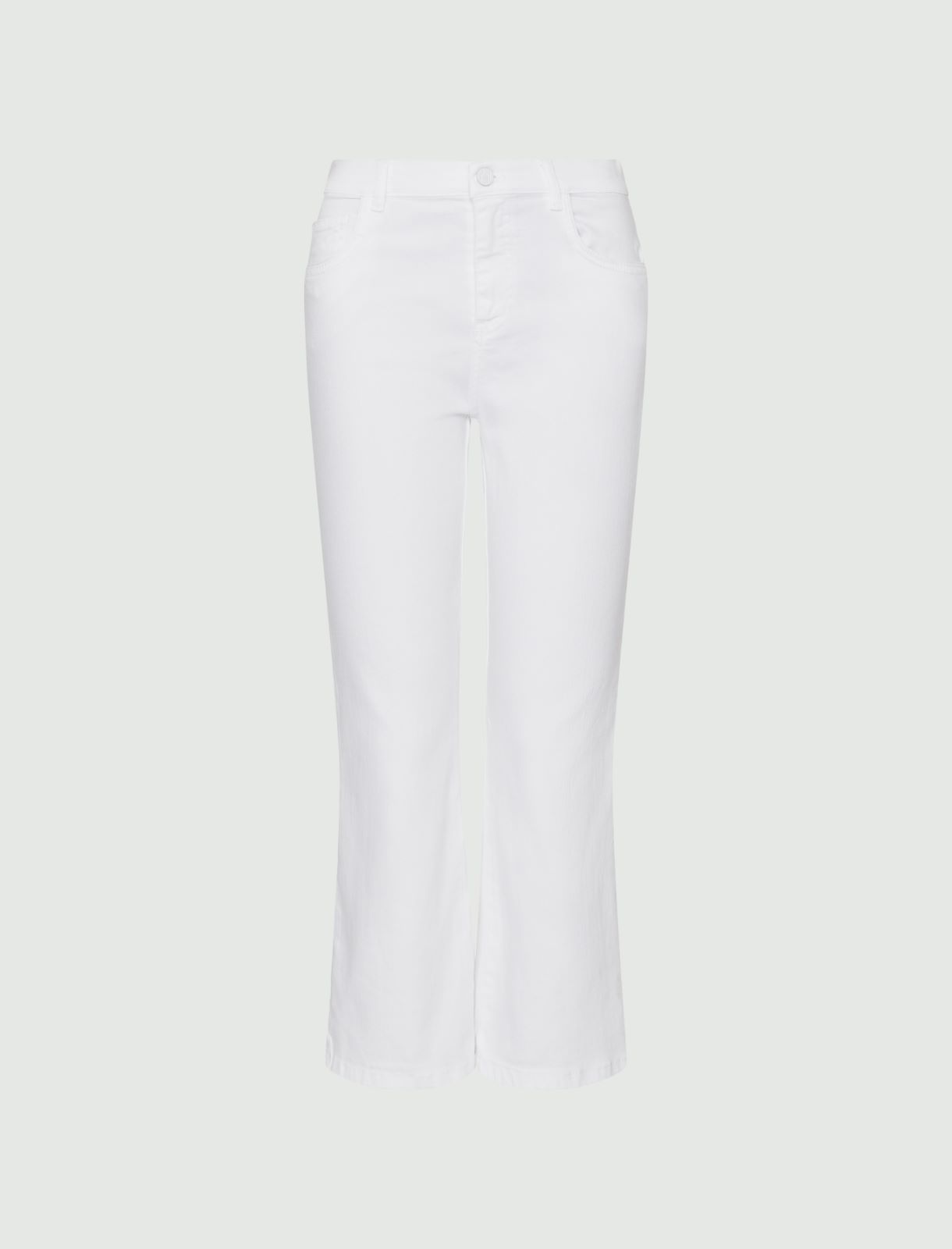 Flared trousers - White - Marina Rinaldi
