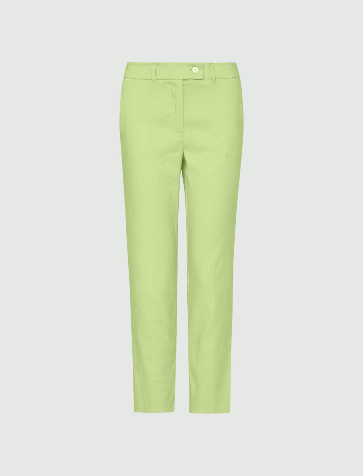 Pantalon en tissu natté - Vert - Marella