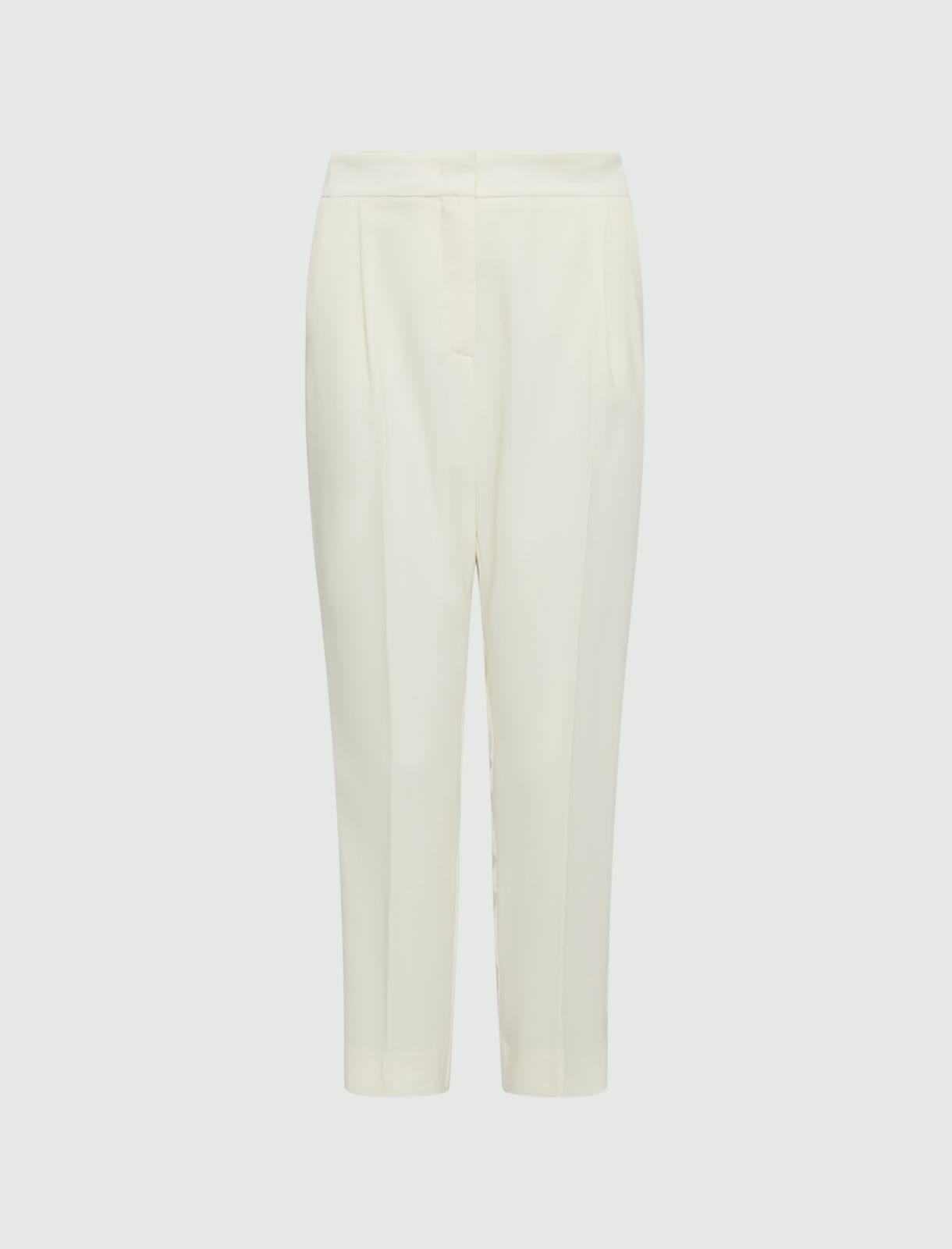 Pantalon en crêpe - Blanc laine - Marella