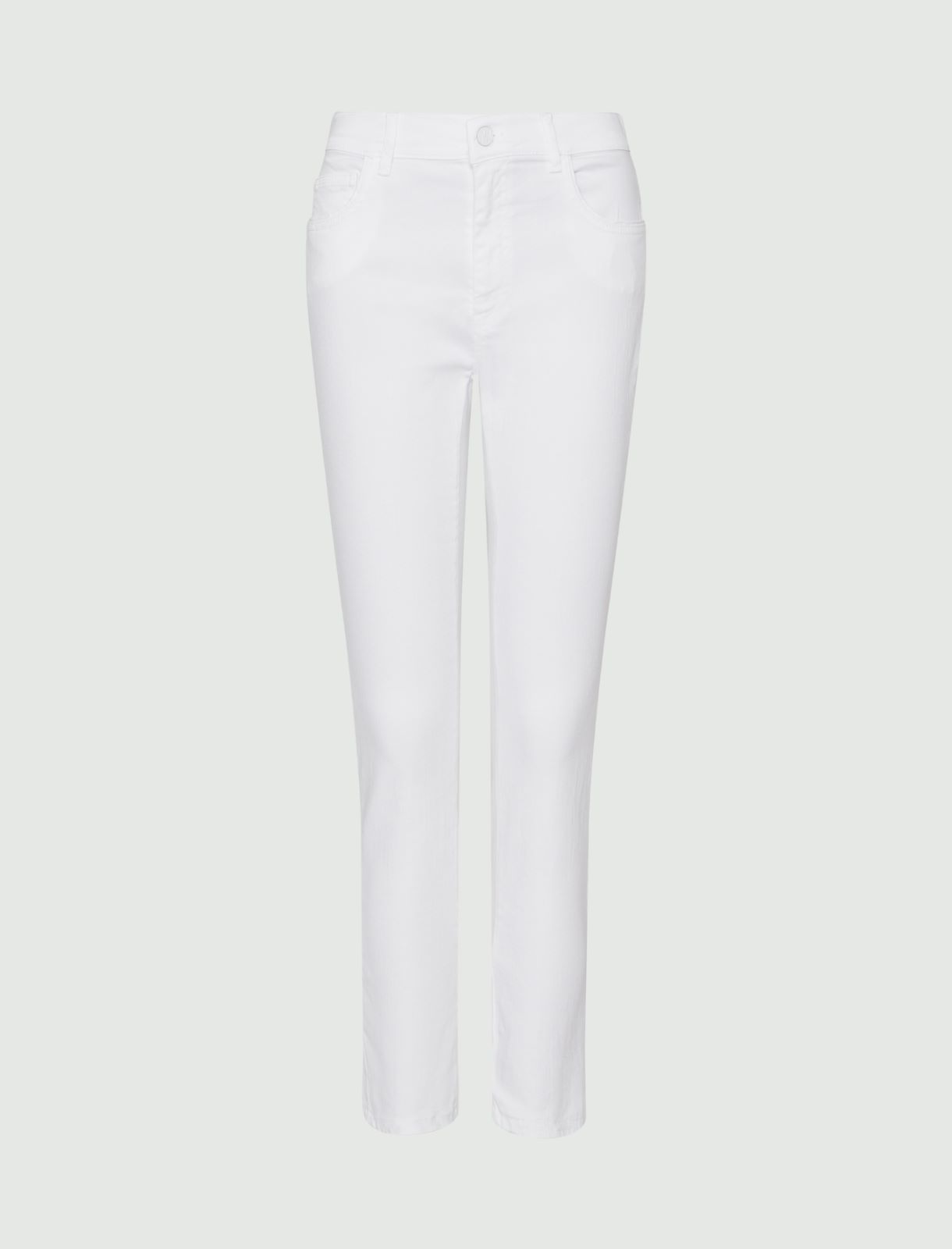 5-pocket trousers - White - Marina Rinaldi