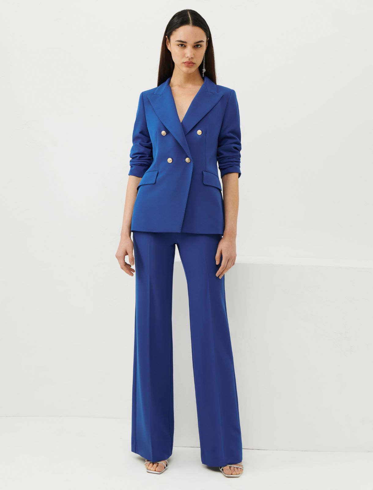 Flared trousers - Cornflower blue - Marina Rinaldi - 5