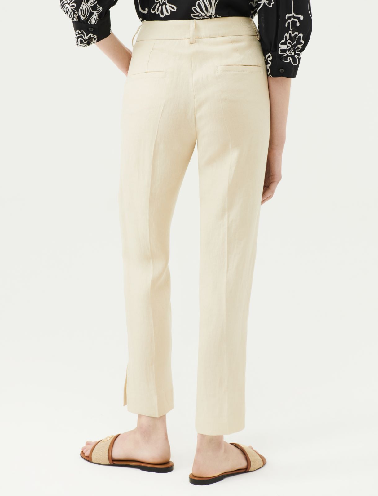 Linen trousers - Sand - Marella - 2
