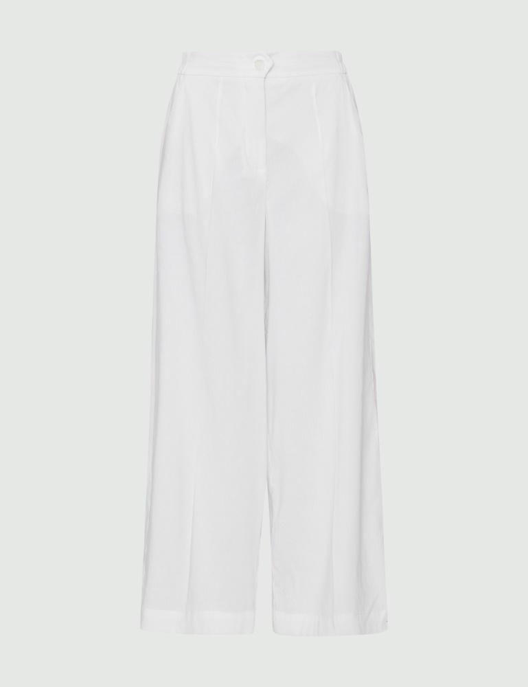 Pantalon large - Blanc - Marella - 2