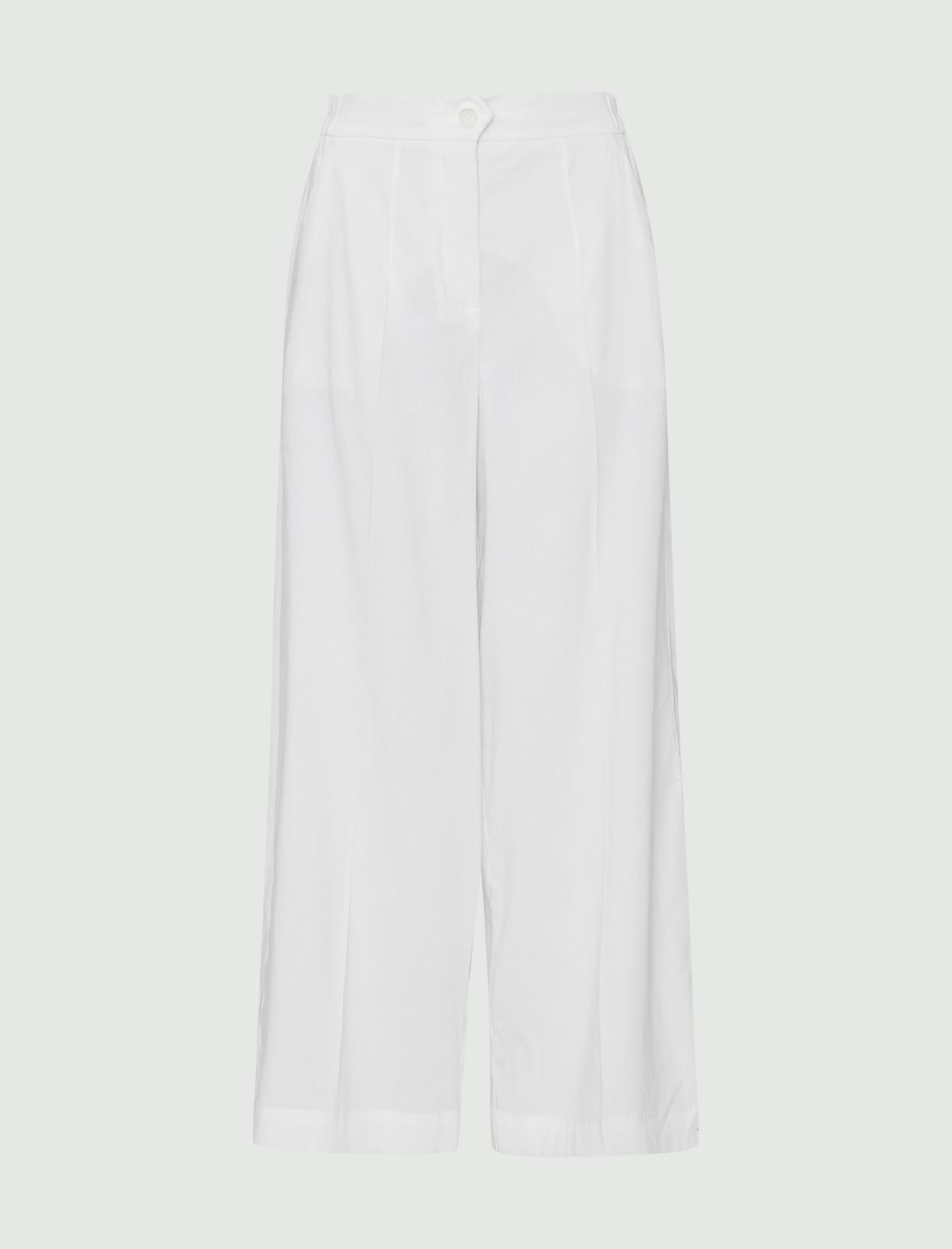 Wide leg trousers - White - Marella - 5