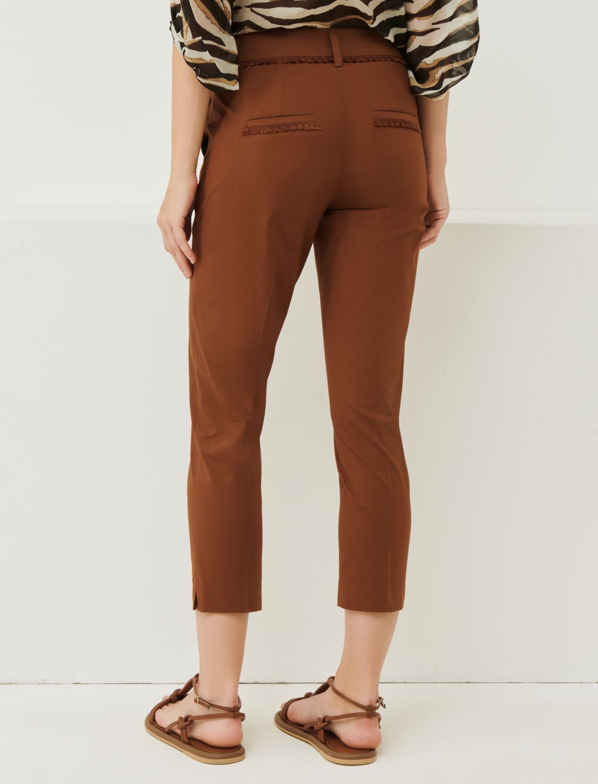 Chinos trousers - Brown - Marella - 2