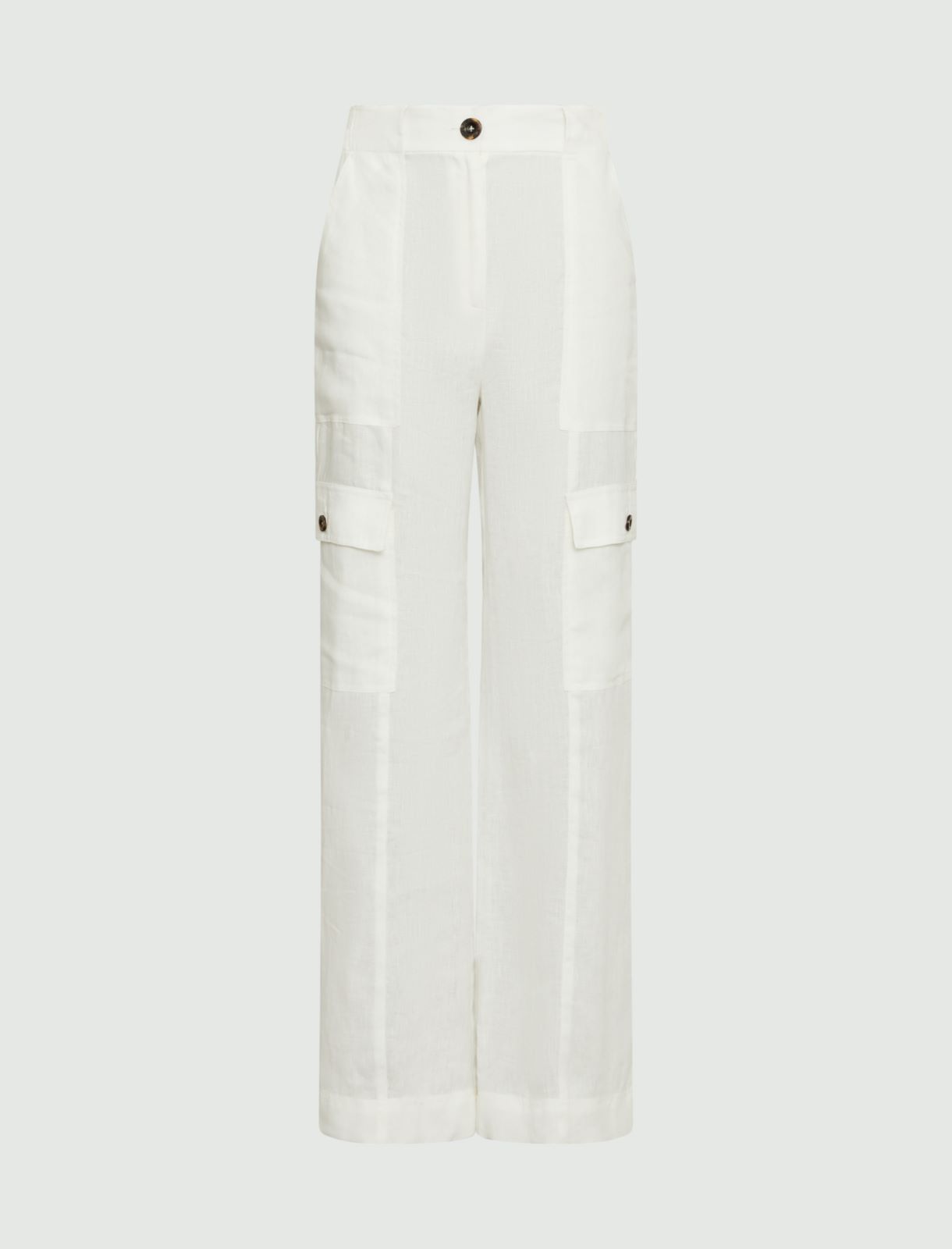 Pantalon cargo - Blanc - Marella