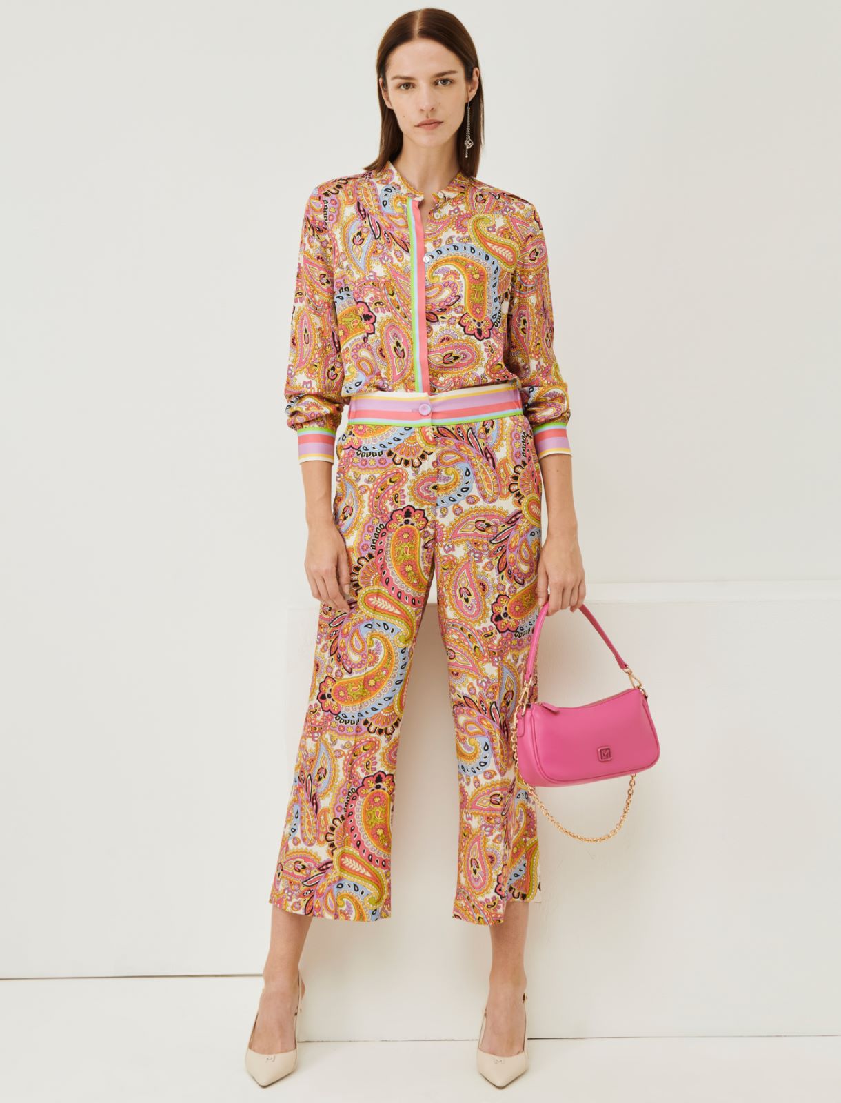 Patterned trousers - Deep rose - Marella