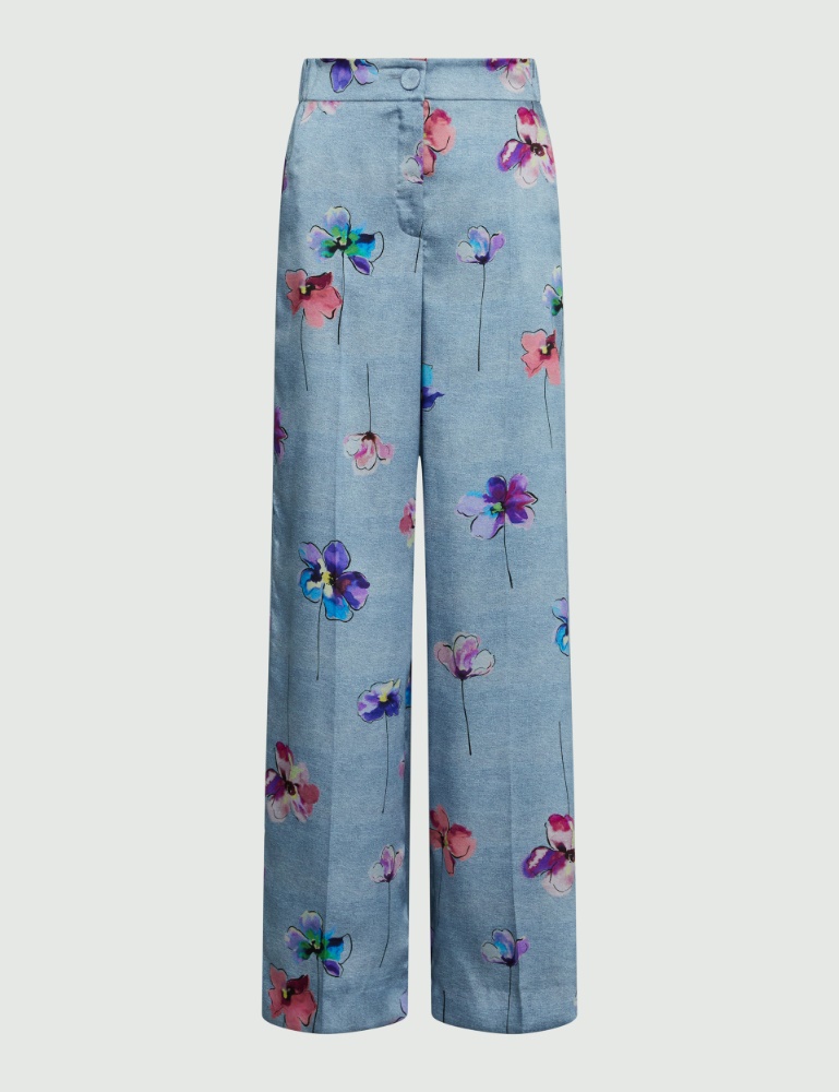 Patterned trousers - Deep blue - Marella - 2