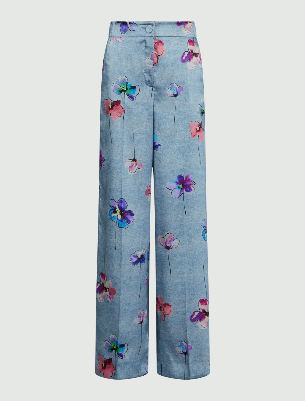 Patterned trousers - Deep blue - Marina Rinaldi - 5