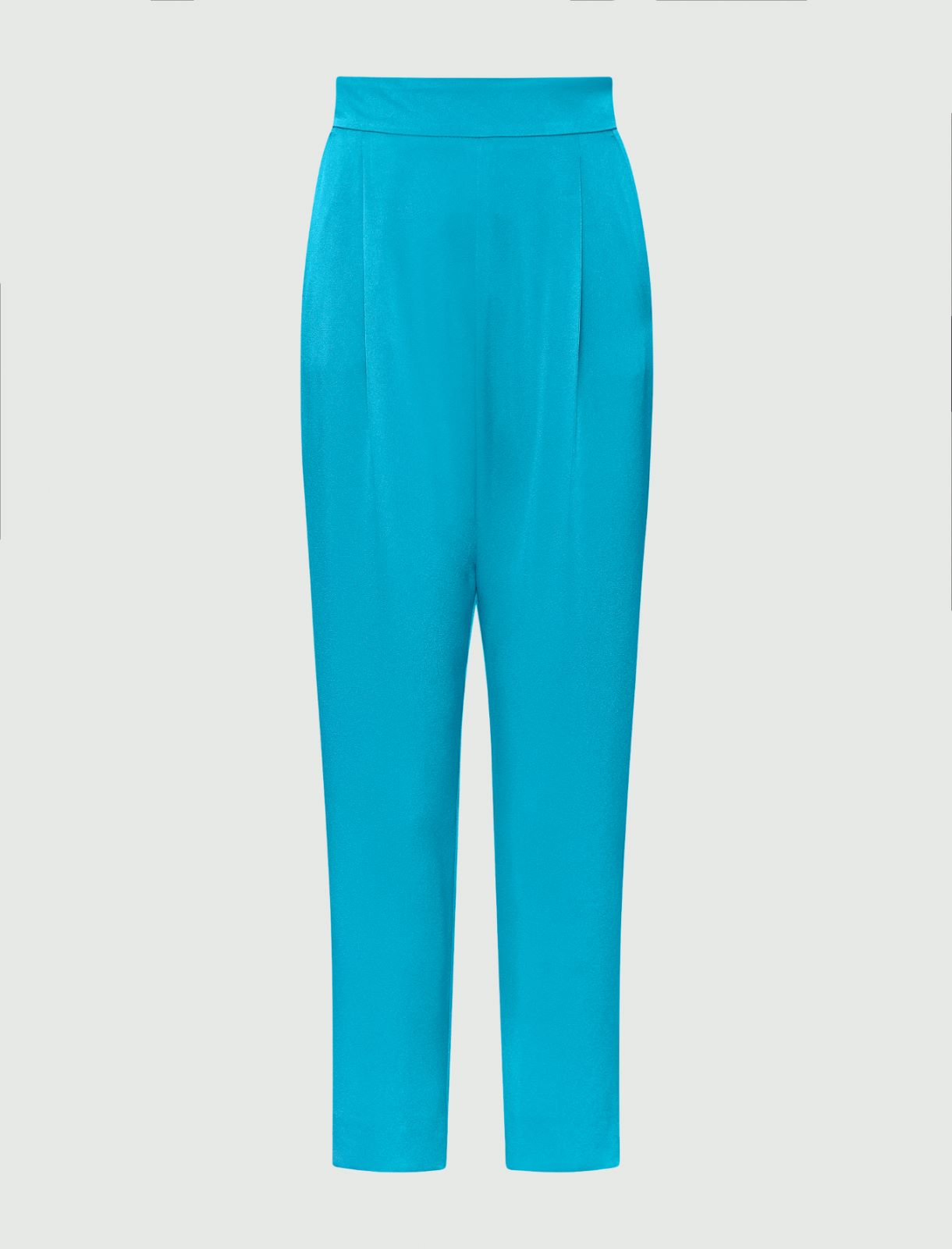 Satin trousers - Turquoise - Marella - 5