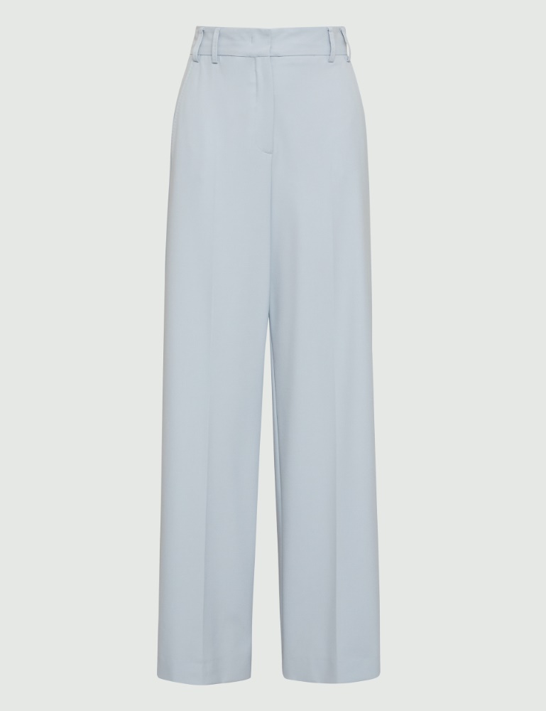Pantaloni wide leg - Azzurro - Marella - 2