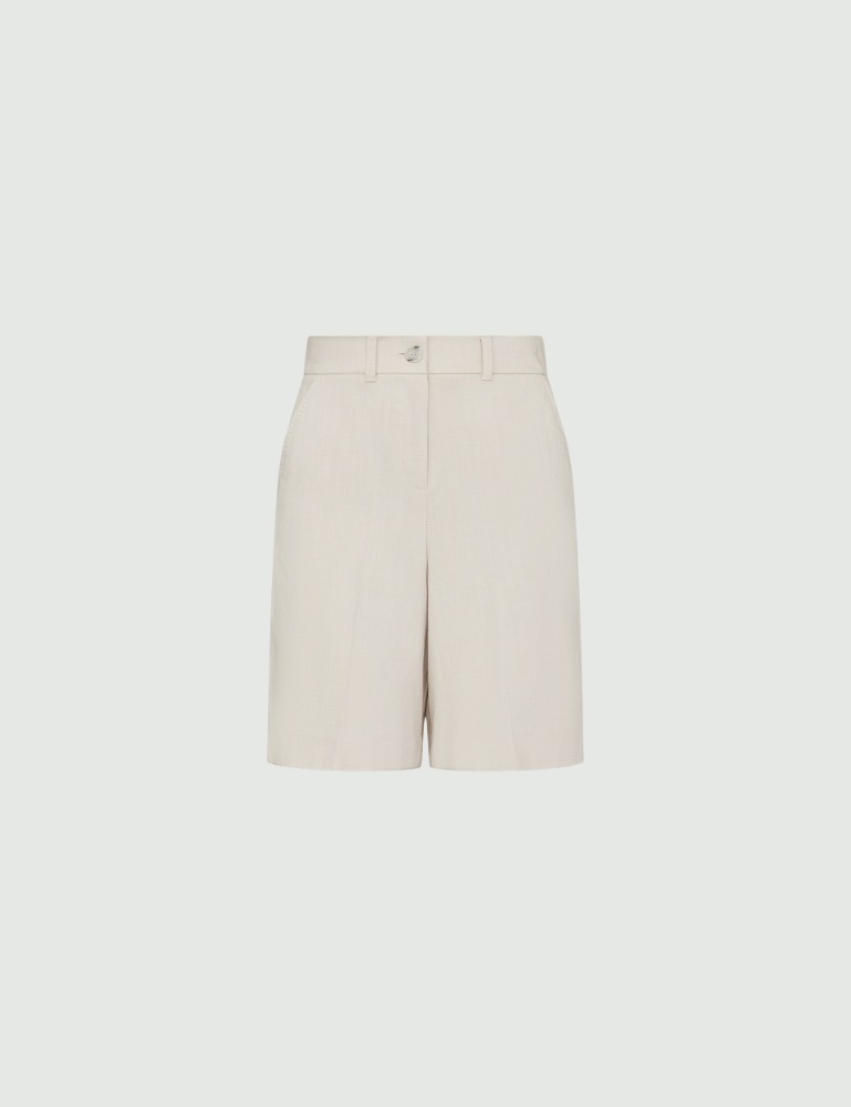 Viscose shorts - Ivory - Marella - 2